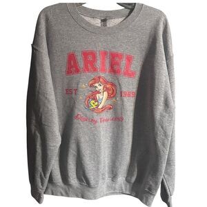Disney Retro Style Ariel Gildan Sweatshirt Size Large